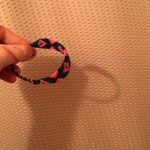 pink and green bracelet